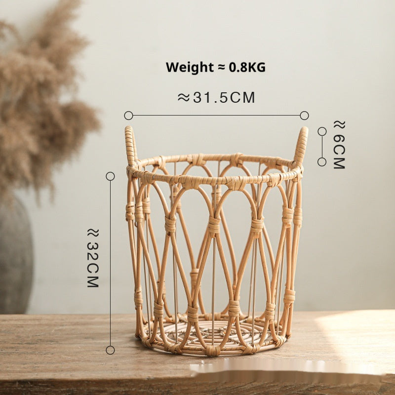 Rattan Woven Laundry Storage Basket