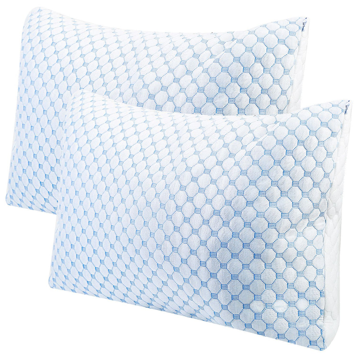 Gel-Infused Memory Foam Pillow, 1 or 2 Pieces