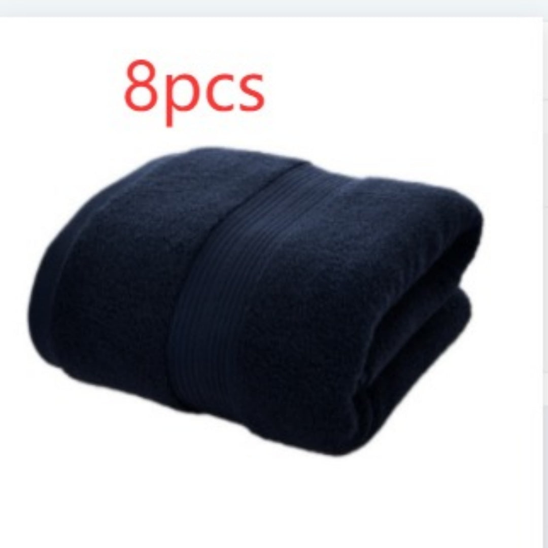 Solid-Color Double-Satin Cotton Towel