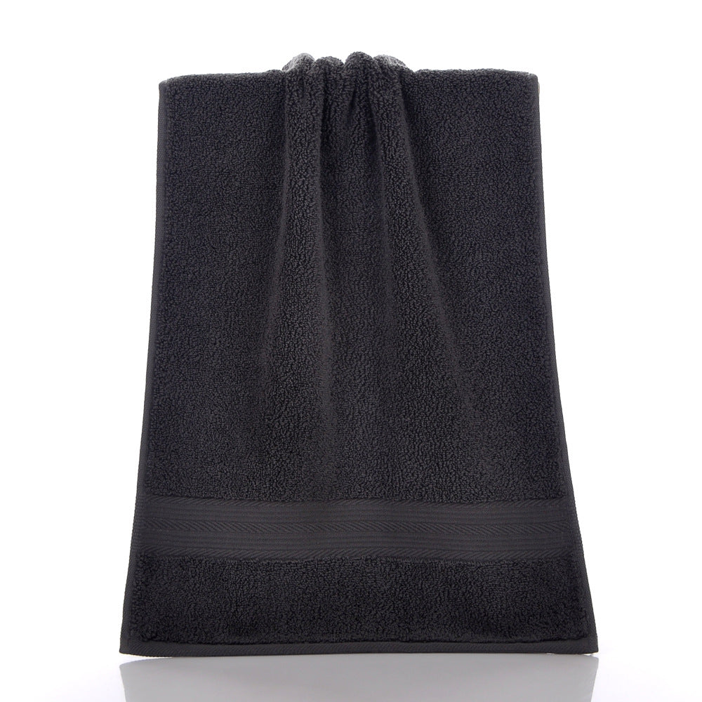 Solid-Color Double-Satin Cotton Towel