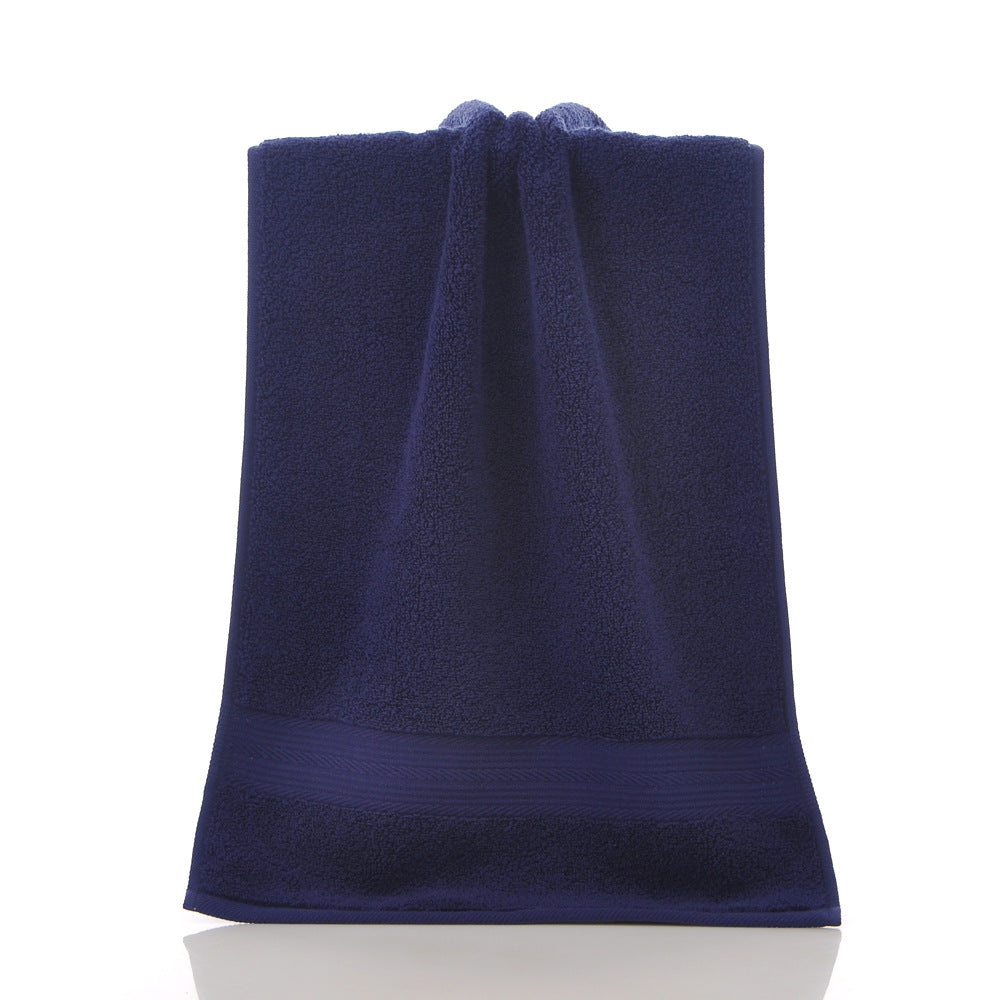 Solid-Color Double-Satin Cotton Towel