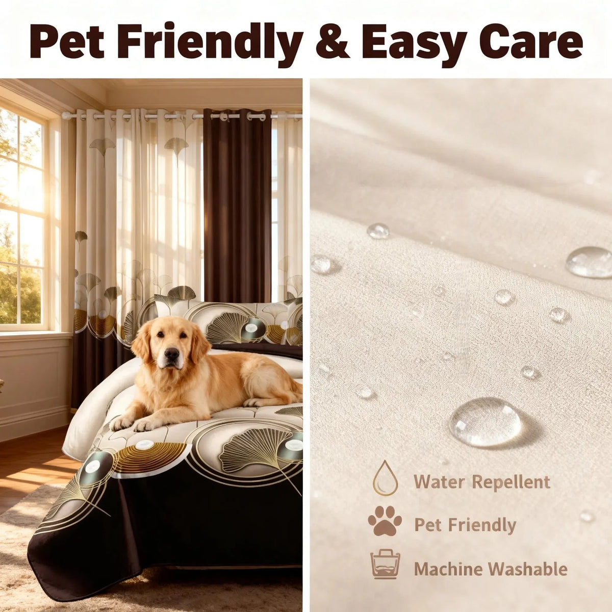 9-Piece Microfiber Bedding and Curtain Set