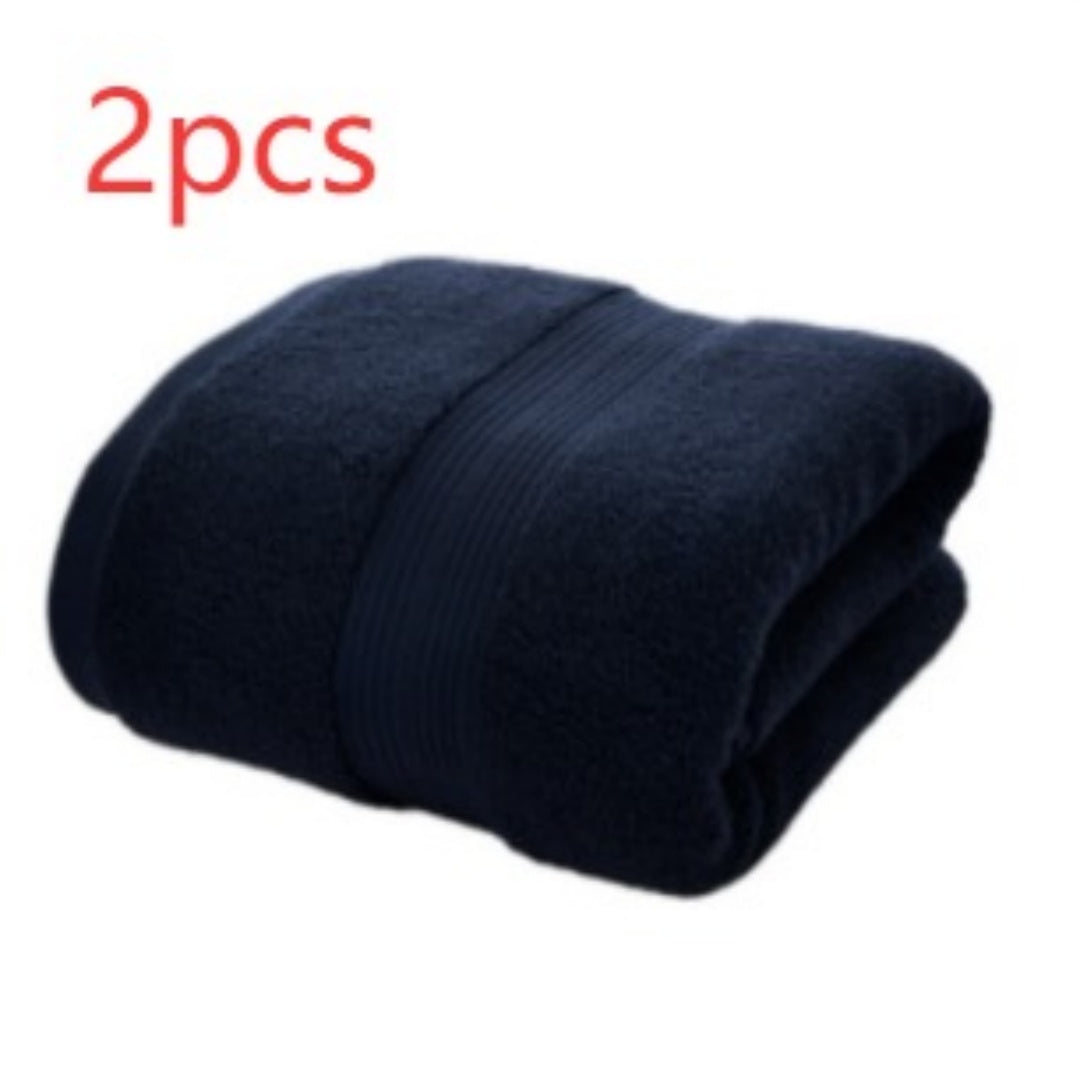 Solid-Color Double-Satin Cotton Towel