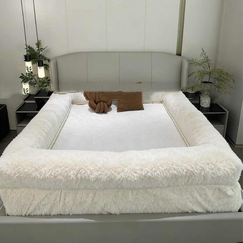 Solid-Color Chenille Bed Sheet