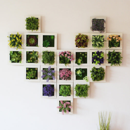 3D Artificial Succulent Flower Wall Hanging