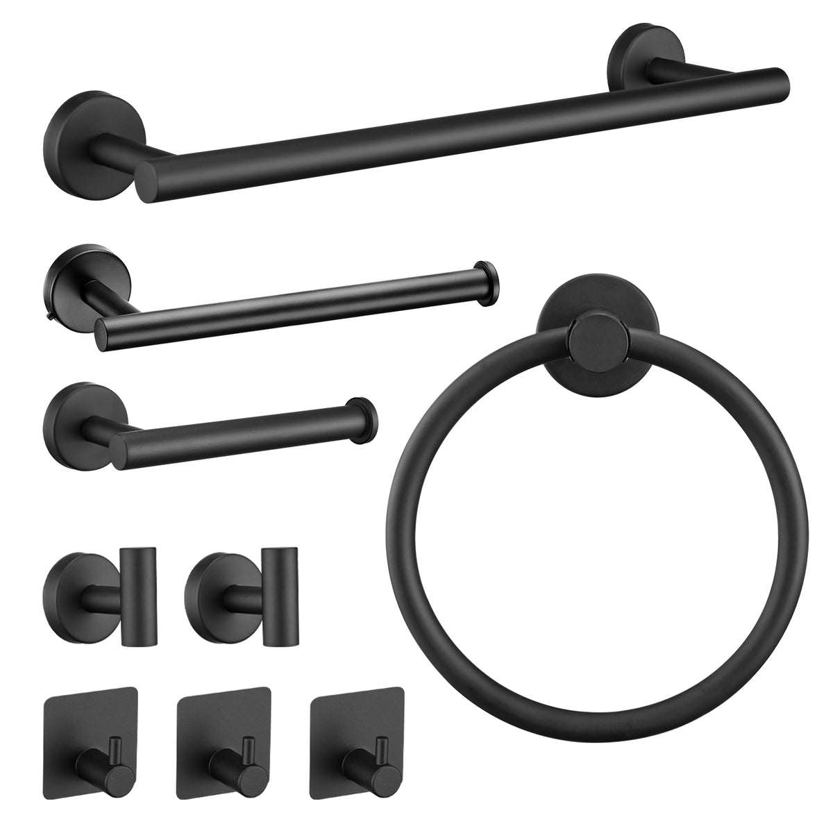 9-Piece Wall-Mounted Bathroom Hardware Set