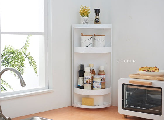 Wall-Hanging Triangle Corner Storage Shelf
