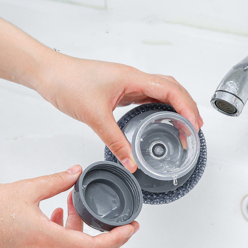 Soap-Dispensing Palm Brush and Refill Options