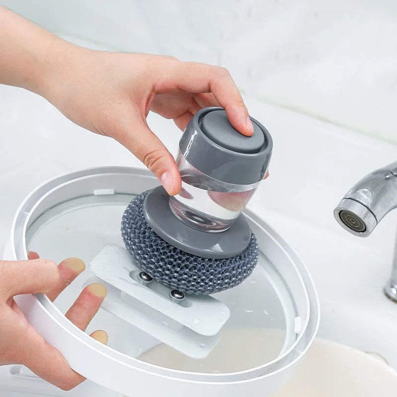 Soap-Dispensing Palm Brush and Refill Options