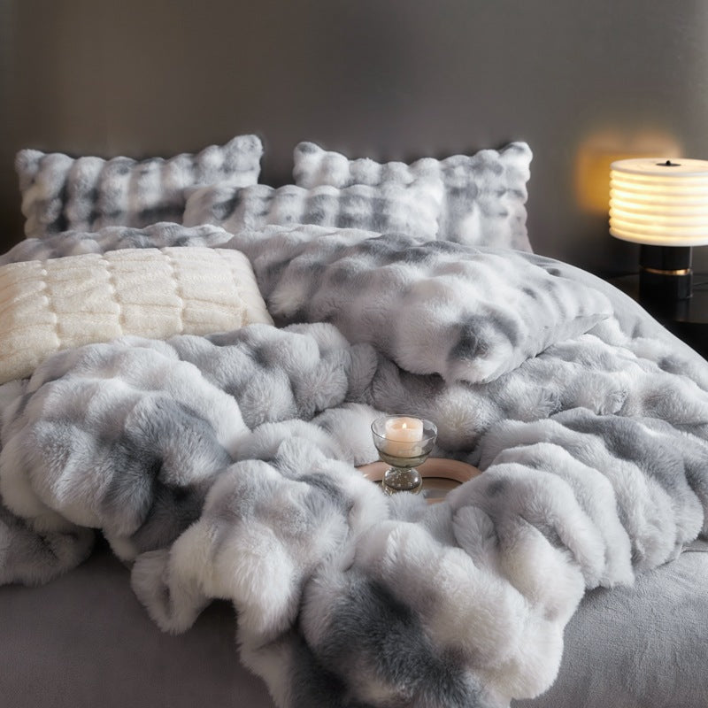 4-Piece Velvet Bedding Set