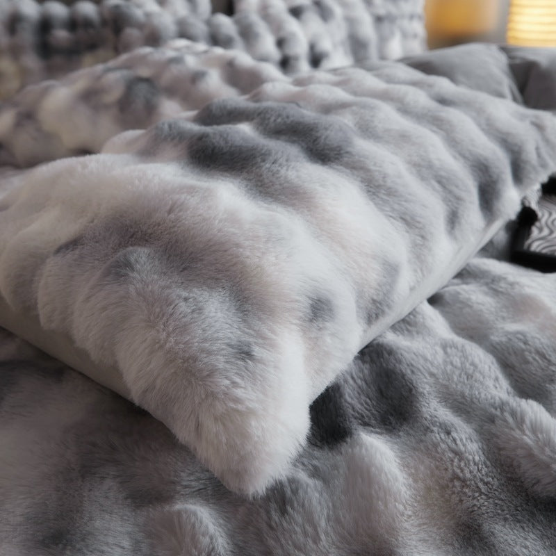 4-Piece Velvet Bedding Set