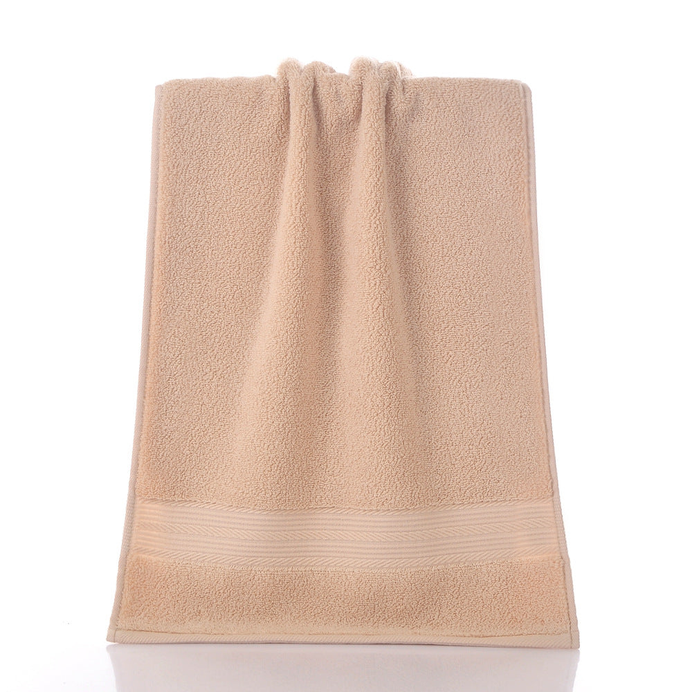Solid-Color Double-Satin Cotton Towel