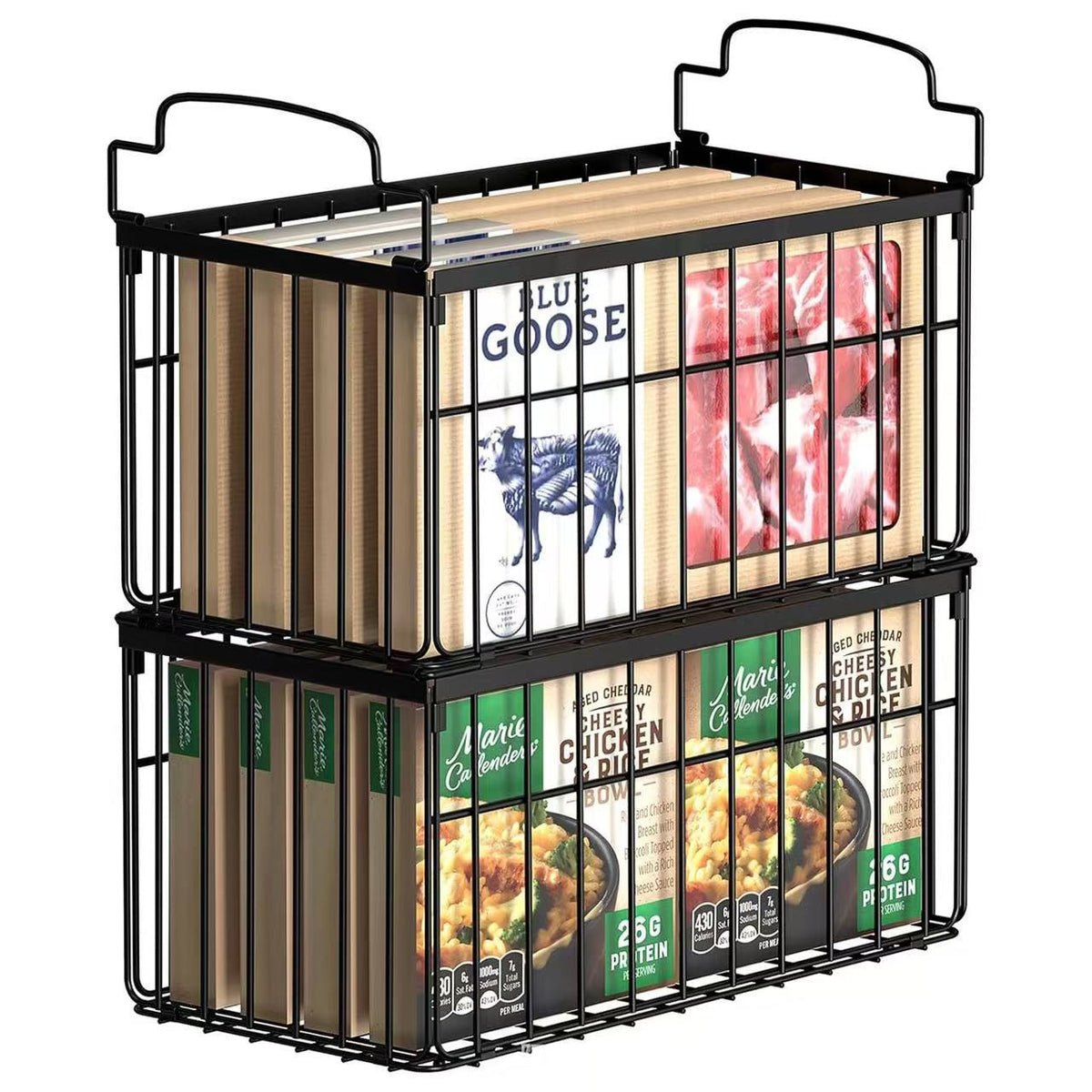 Freezer Basket Storage Rack