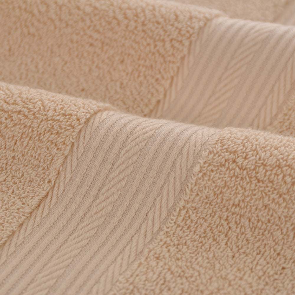 Solid-Color Double-Satin Cotton Towel