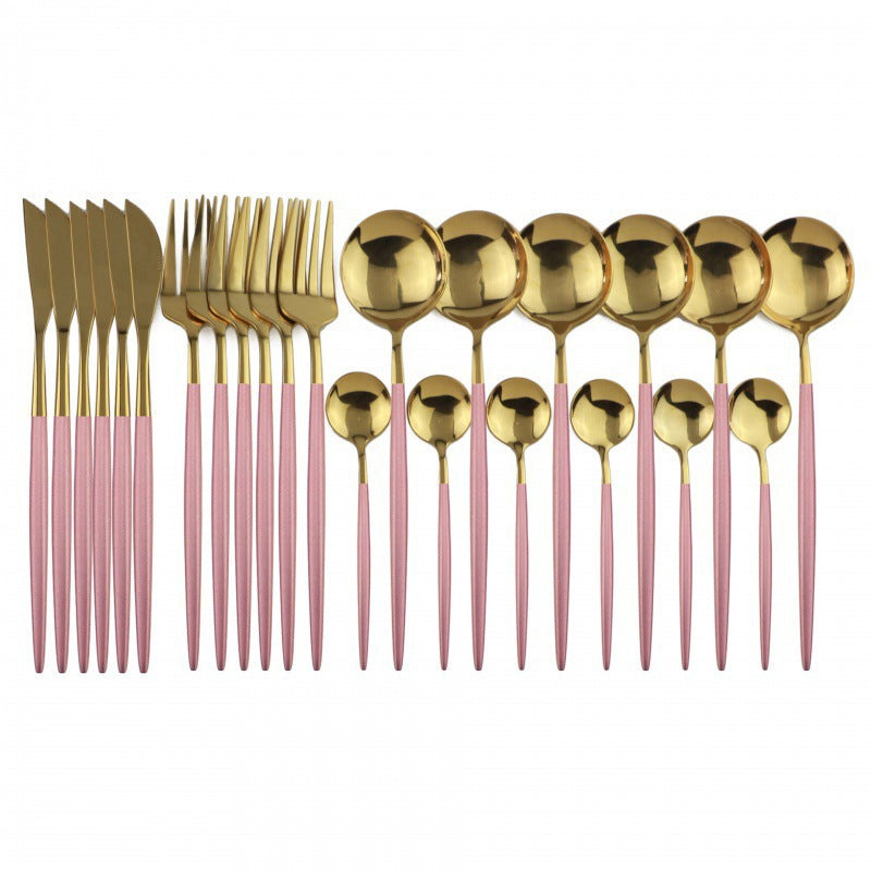 24-Piece Stainless Steel Cutlery Set