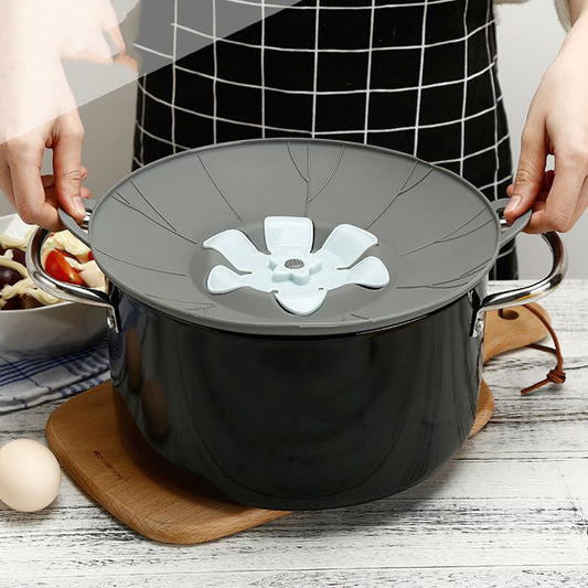 Flower-Shaped Silicone Pot Spill Cover