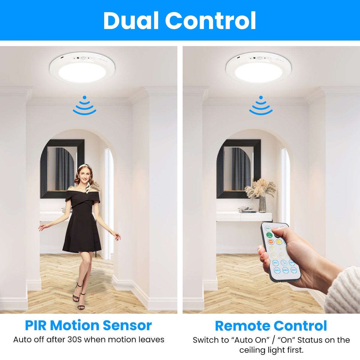 Rechargeable Motion Sensor Ceiling Light