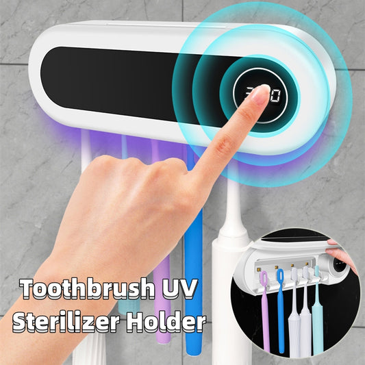 Wall-Mounted Toothbrush Holder and Toothpaste Dispenser
