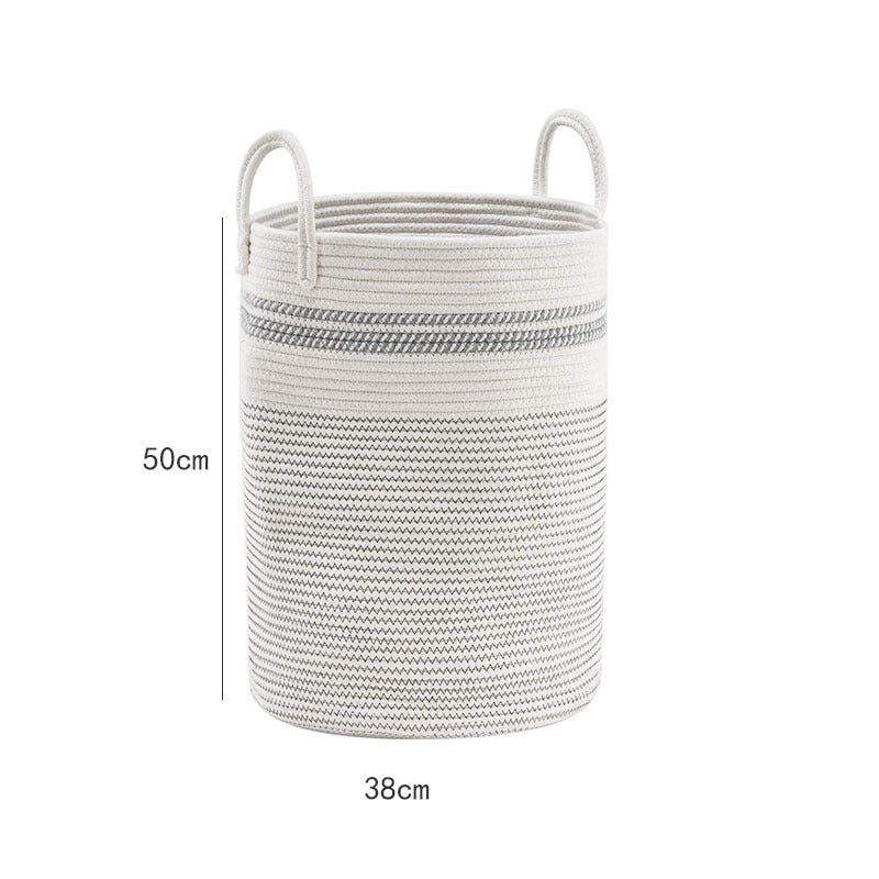 Cotton String Knitted Storage Basket