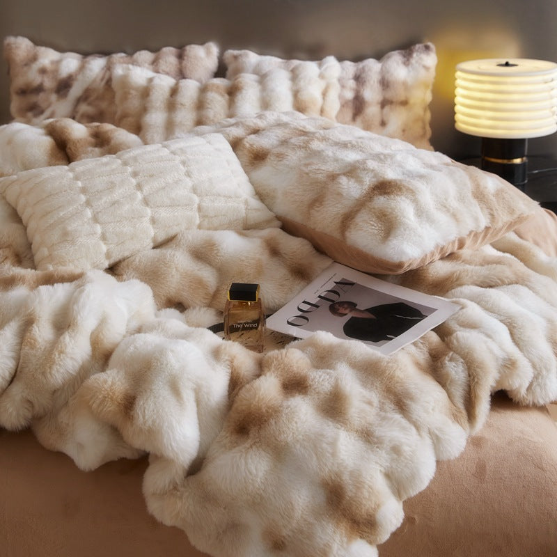 4-Piece Velvet Bedding Set