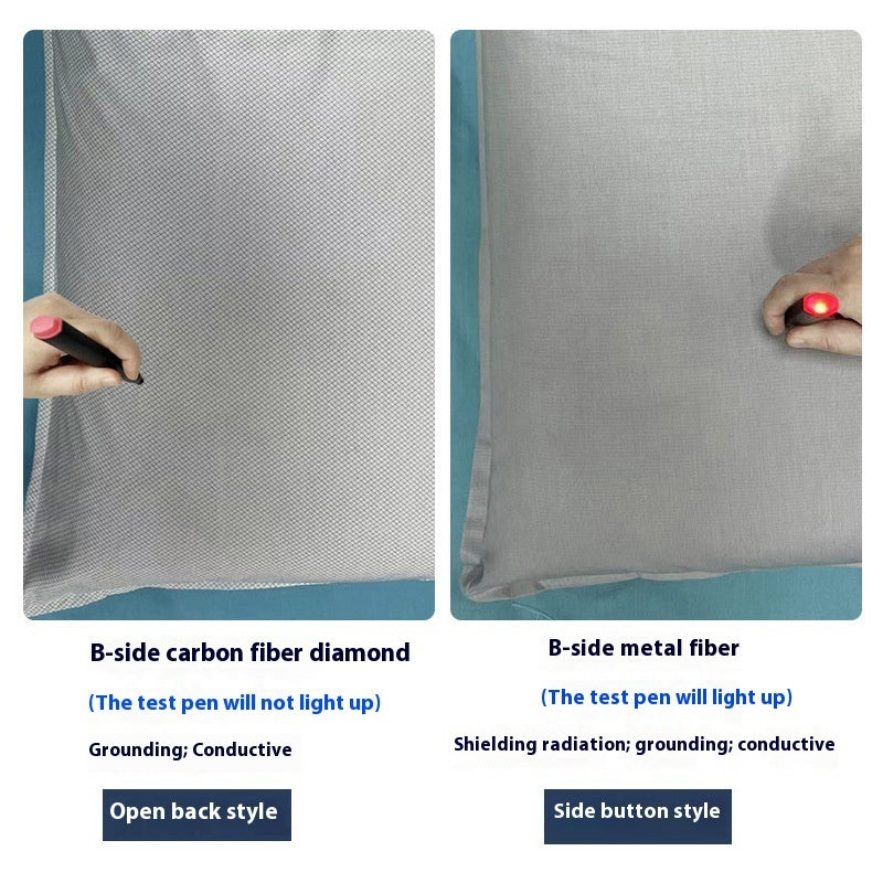 Cotton and Silver-Fiber Pillowcase