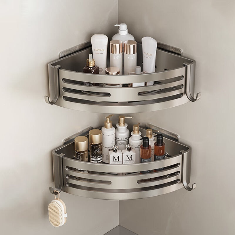 Raised Triangle Bathroom Storage Rack