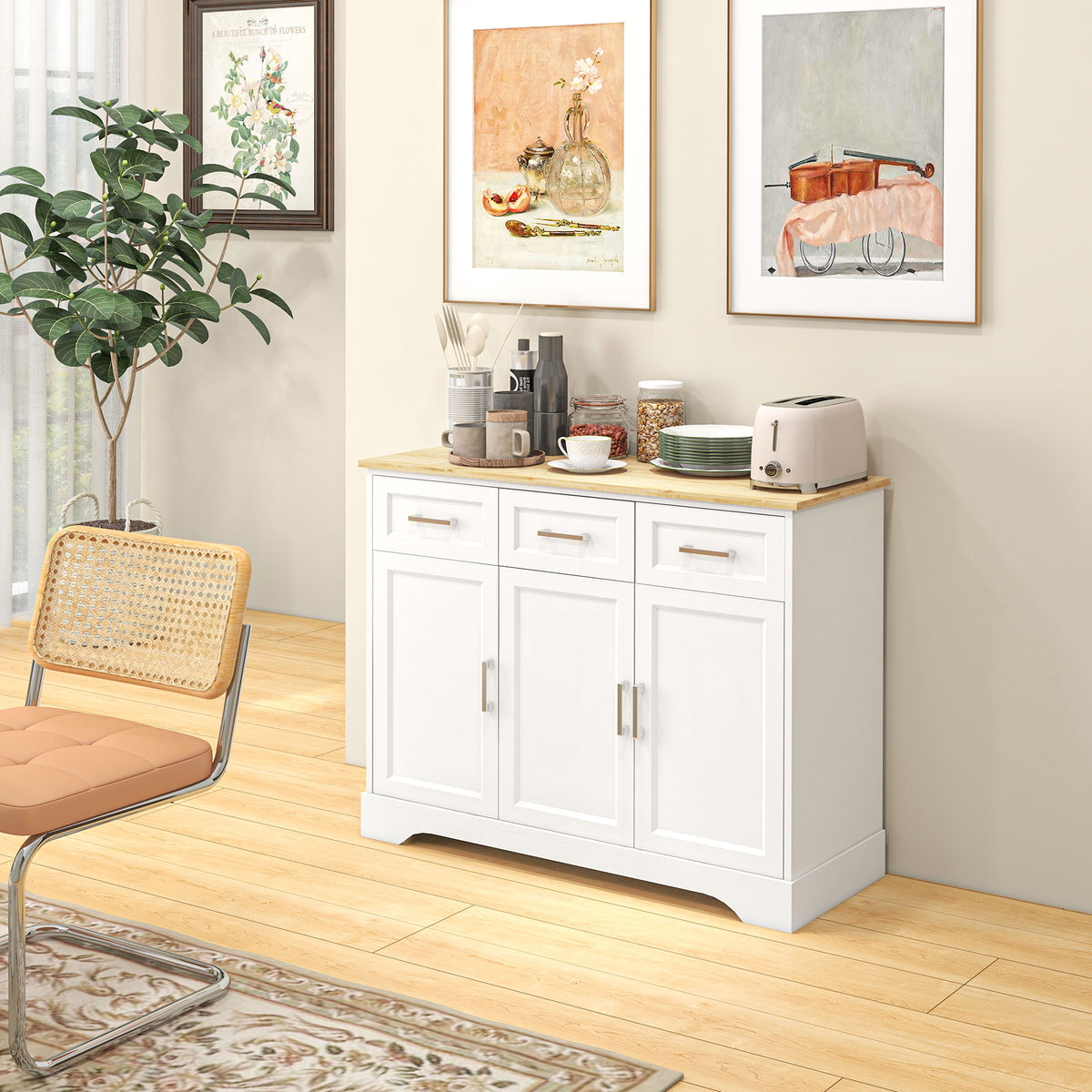 Kitchen Sideboard Buffet Storage Cabinet