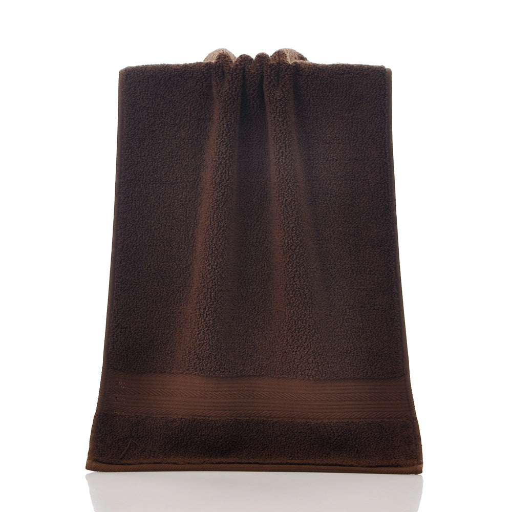Solid-Color Double-Satin Cotton Towel