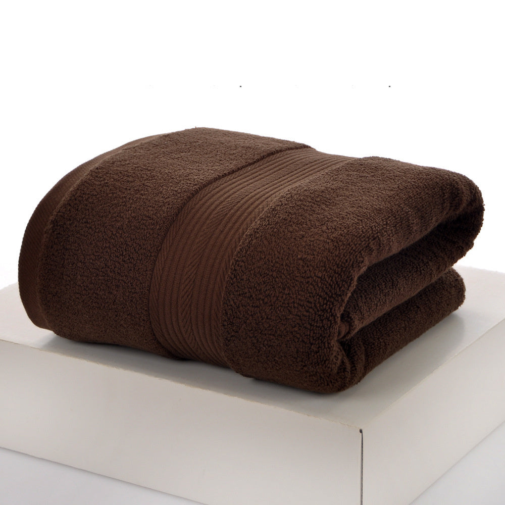 Solid-Color Cotton Bath Towel