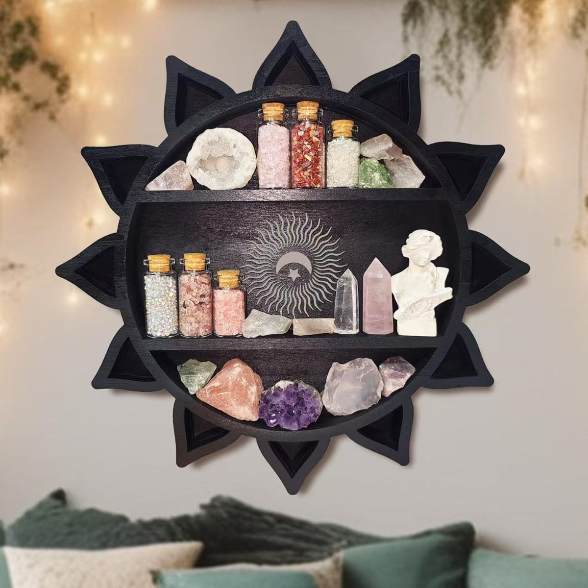Wall-Mounted Decorative Display Shelf
