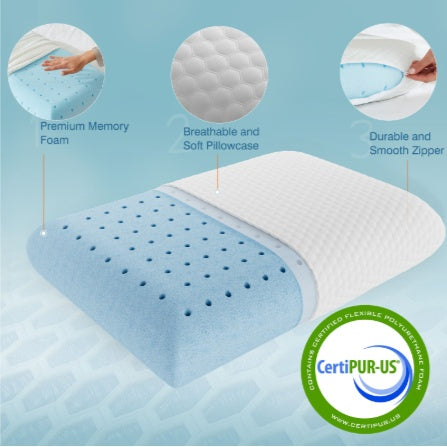 Memory Foam Pillow with Removable Cover