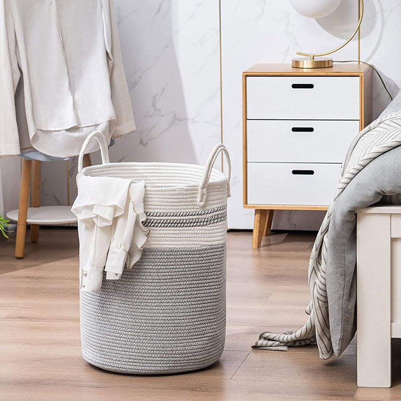 Cotton String Knitted Storage Basket