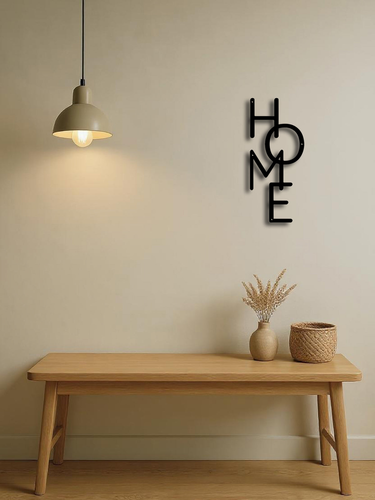 Metal HOME Letter Wall Sign