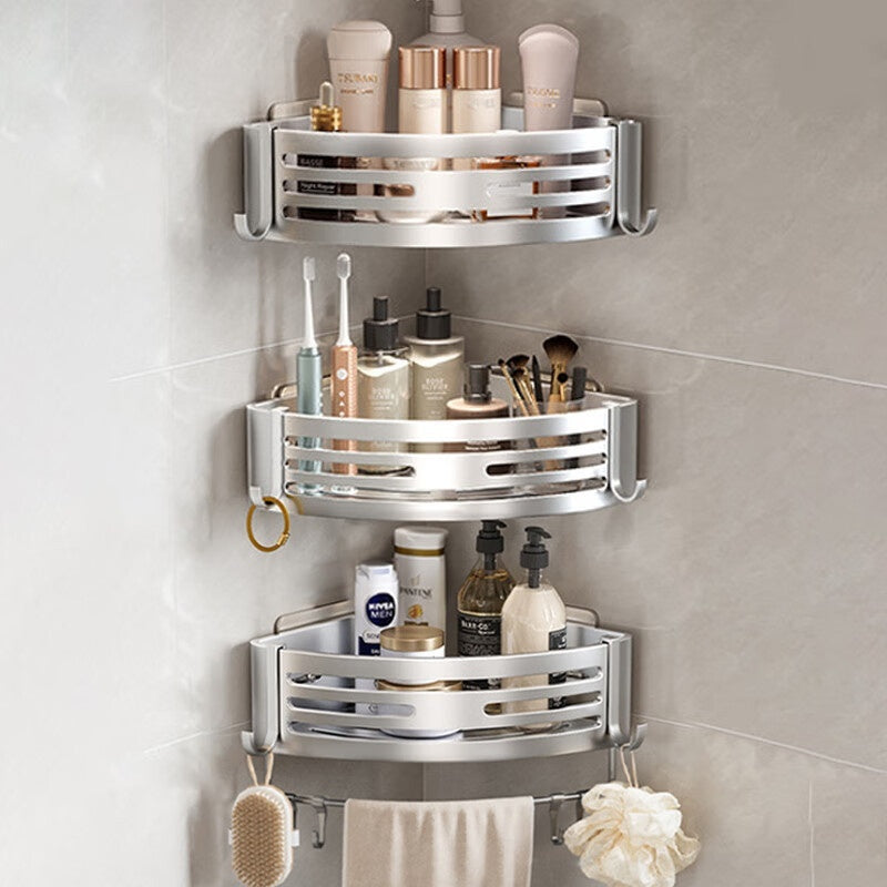 Raised Triangle Bathroom Storage Rack