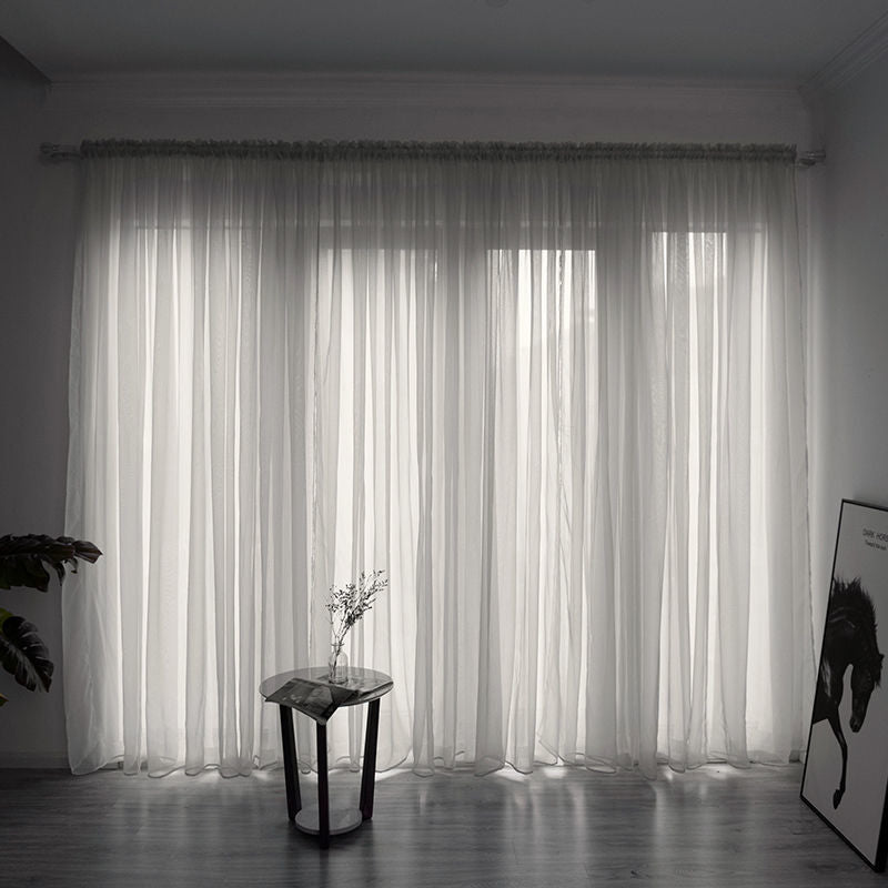 Solid-Color Gauze Curtain