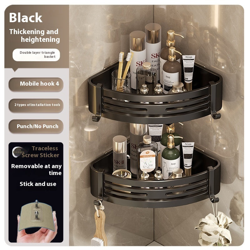 Raised Triangle Bathroom Storage Rack