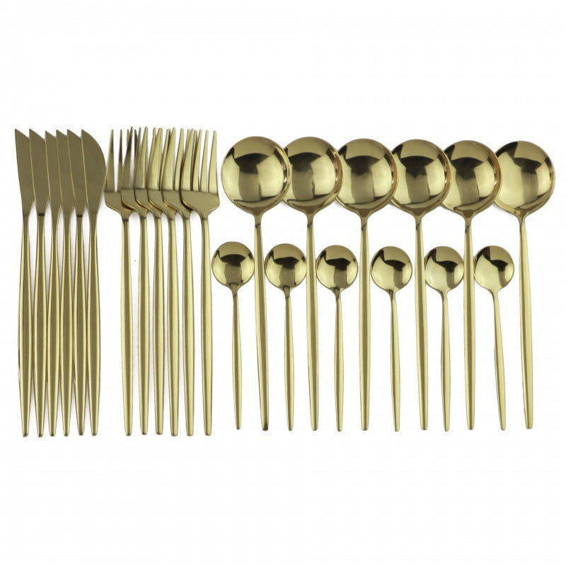 24-Piece Stainless Steel Cutlery Set