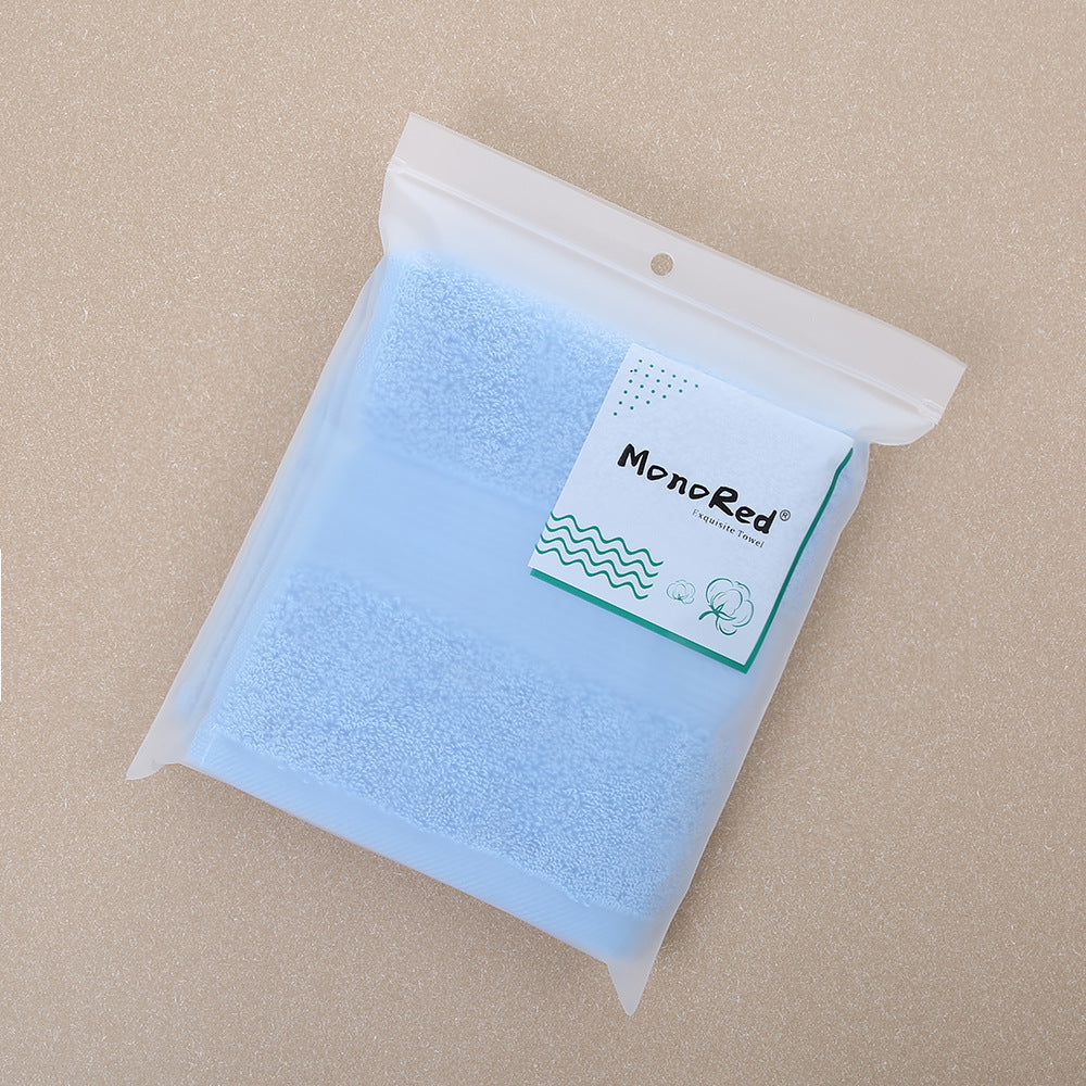 Solid-Color Double-Satin Cotton Towel