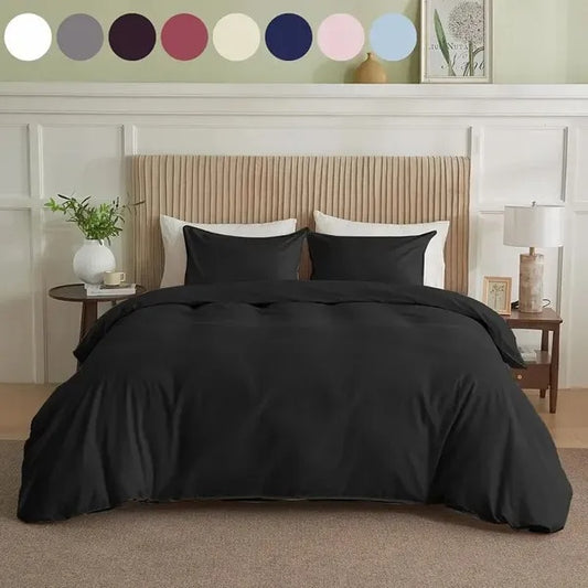 Serta Simply Clean Solid King Duvet Cover