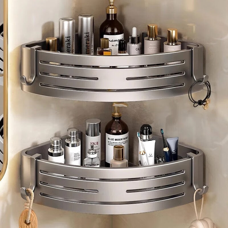 Raised Triangle Bathroom Storage Rack