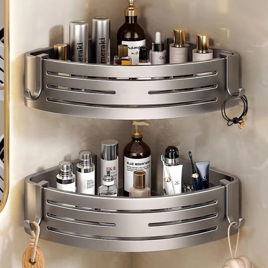 Raised Triangle Bathroom Storage Rack