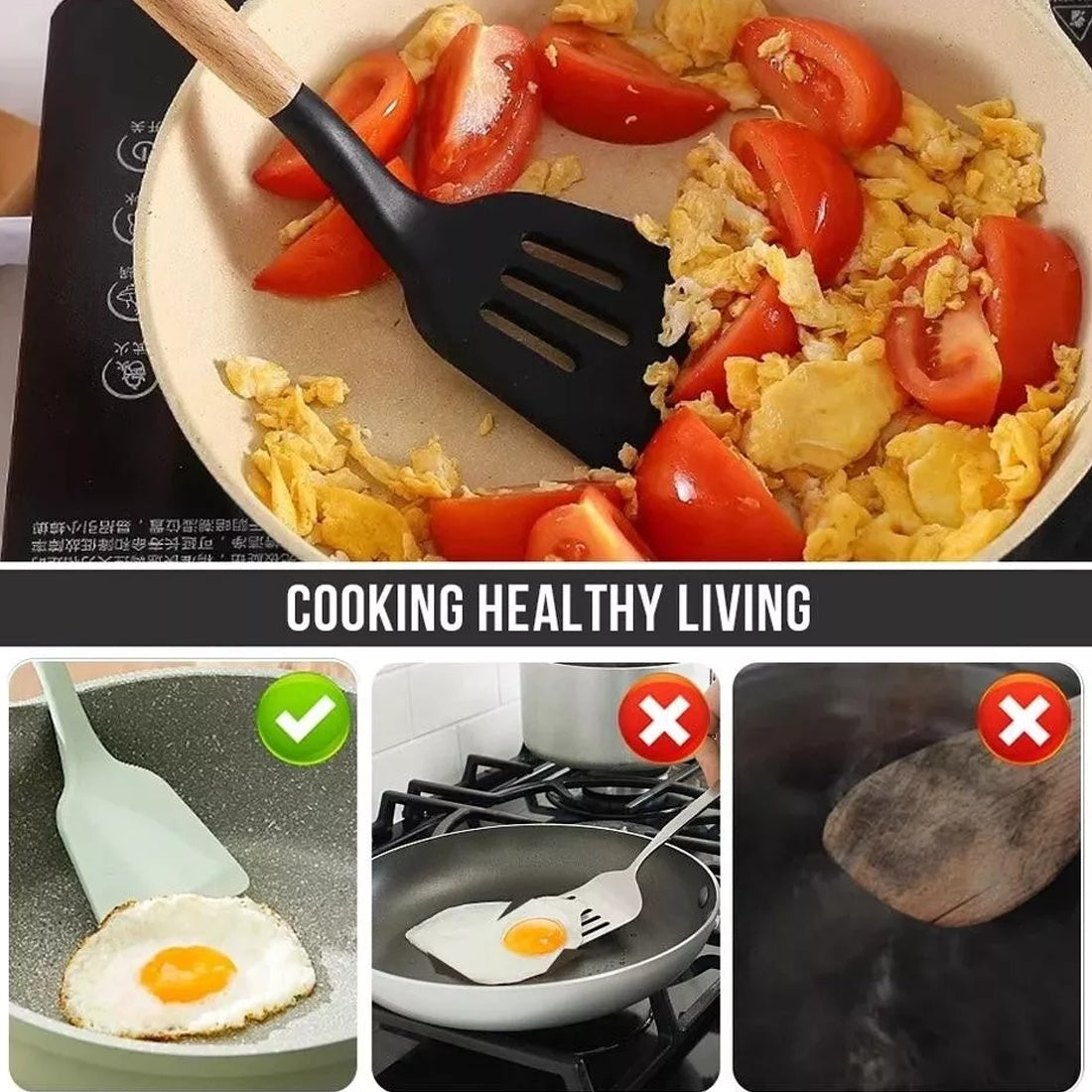 14-Piece Silicone Kitchen Utensil Set