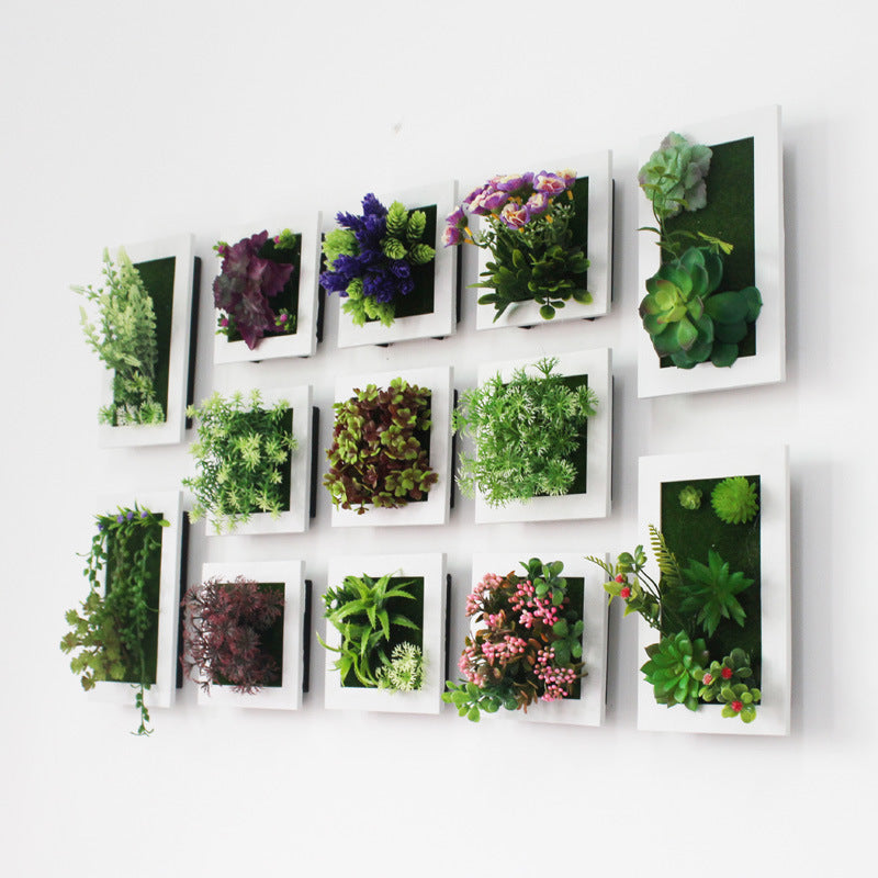 3D Artificial Succulent Flower Wall Hanging