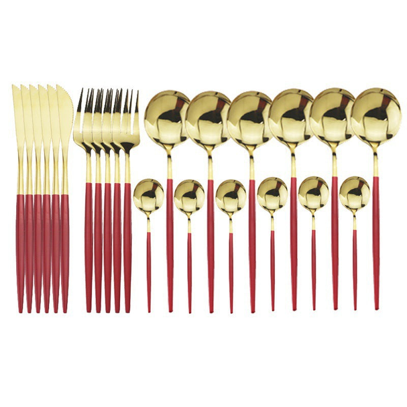24-Piece Stainless Steel Cutlery Set