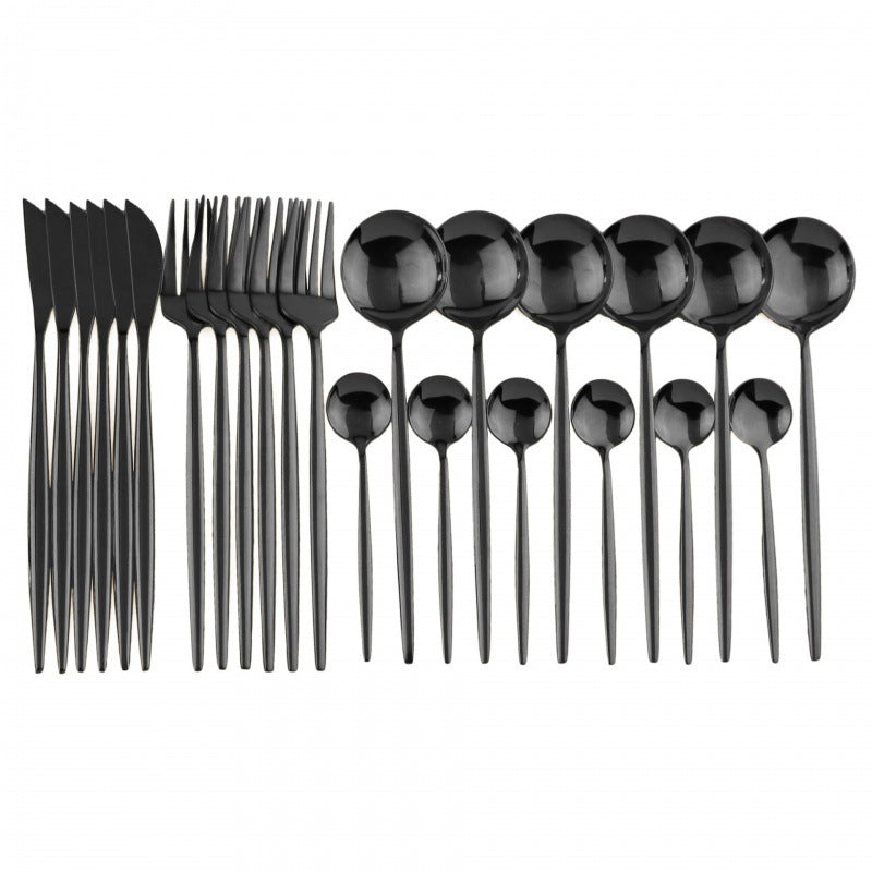 24-Piece Stainless Steel Cutlery Set
