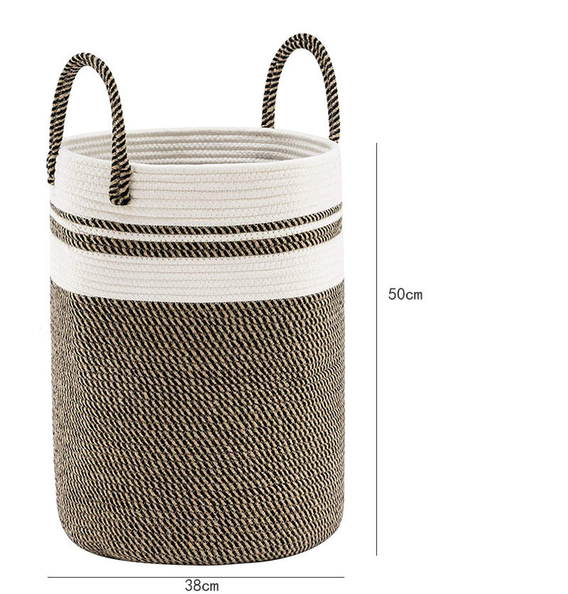 Cotton String Knitted Storage Basket