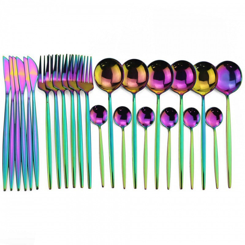 24-Piece Stainless Steel Cutlery Set