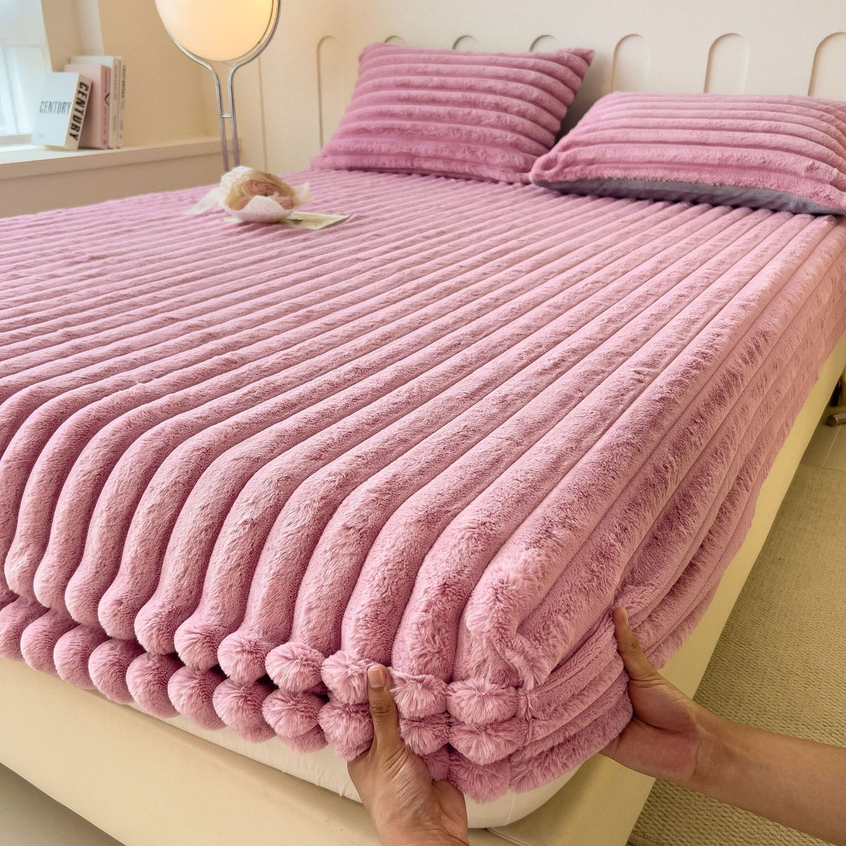 Thickened Fitted Bed Sheet for Autumn and Winter