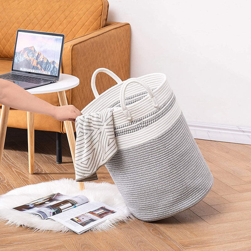 Cotton String Knitted Storage Basket