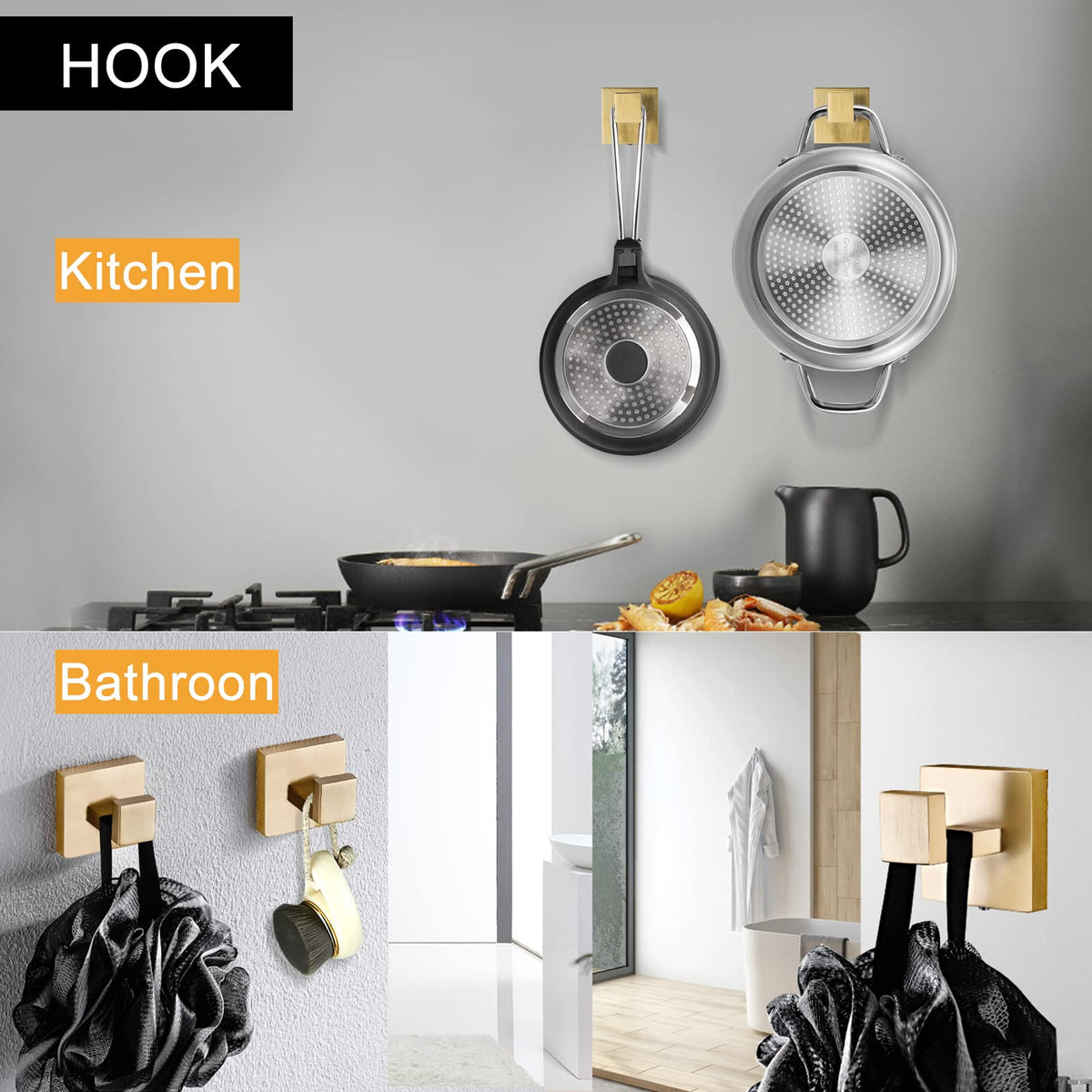 5-Piece Stainless Steel Bathroom Towel Bar Set